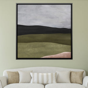 Layers and Strokes Canvas Art 30 x 30cm / Unframed Canvas Print Clock Canvas