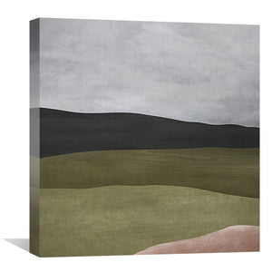 Layers and Strokes Canvas Art Clock Canvas