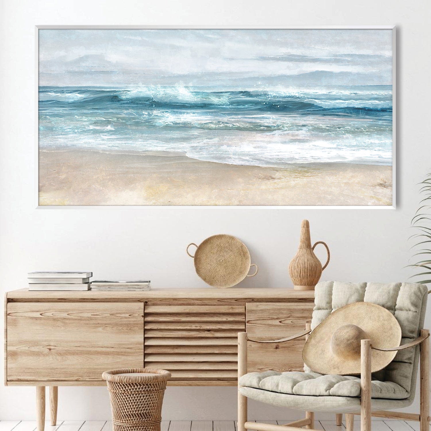 Layers of the Beach Canvas Art Clock Canvas
