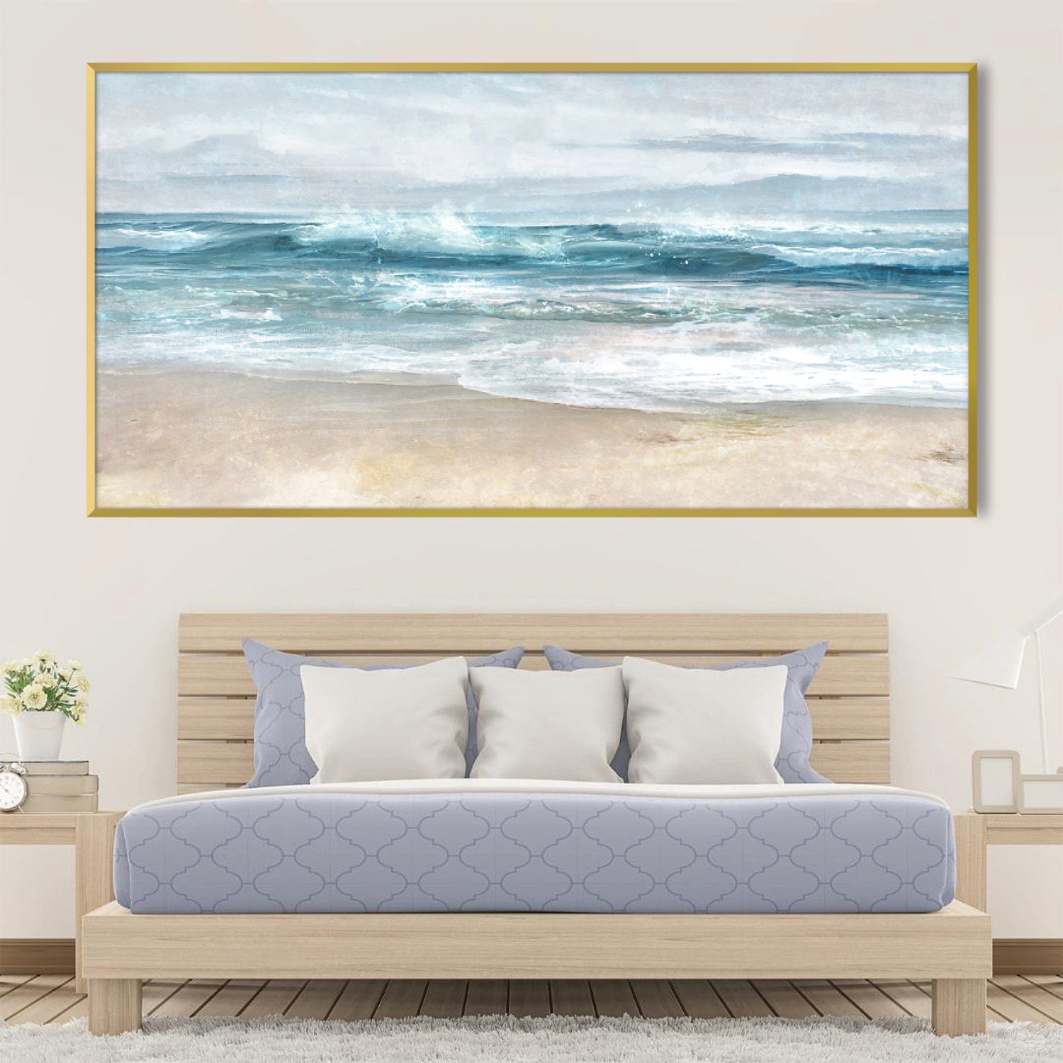 Layers of the Beach Canvas Art Clock Canvas