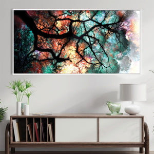 Leaves of Translucence Canvas Art Clock Canvas