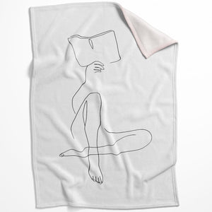 Leisurely Afternoons A Blanket Blanket 75 x 100cm Clock Canvas