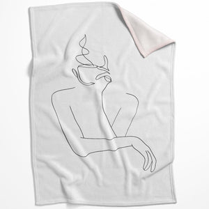 Leisurely Afternoons B Blanket Blanket 75 x 100cm Clock Canvas