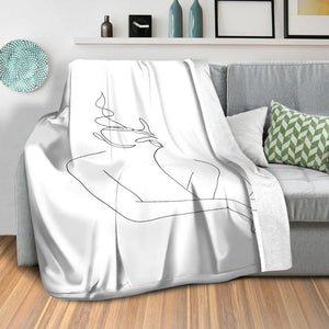Leisurely Afternoons B Blanket Blanket Clock Canvas