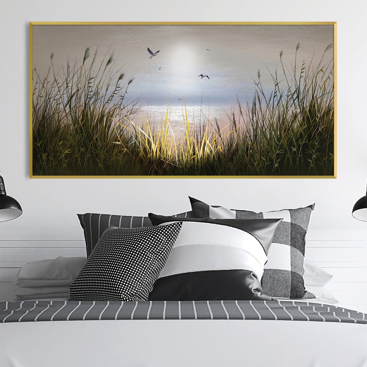 Light Through the Beach Canvas Art Clock Canvas