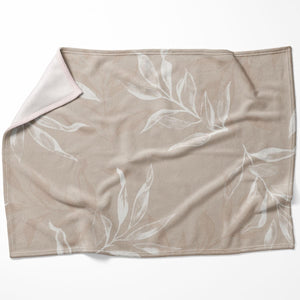 Lighter Leaves Blanket Blanket 75 x 100cm Clock Canvas