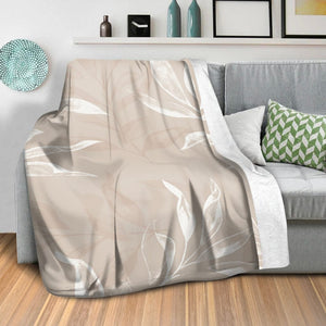 Lighter Leaves Blanket Blanket Clock Canvas