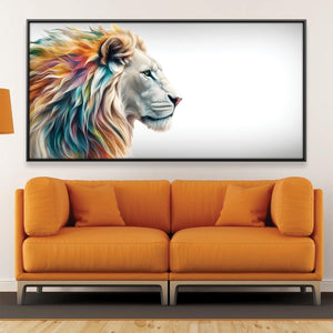 Lion Gaze Canvas Art Clock Canvas