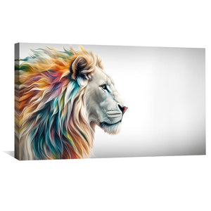 Lion Gaze Canvas Art Clock Canvas