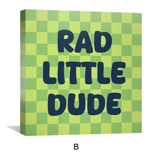 Little Dude Zone Canvas Art Clock Canvas