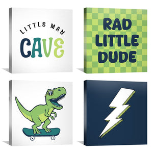 Little Dude Zone Canvas Art Clock Canvas