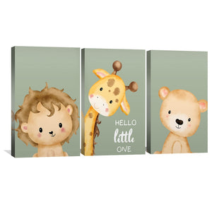 Little Wild Ones Canvas Art Clock Canvas