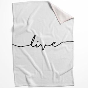 Live Laugh Love A Blanket Blanket 75 x 100cm Clock Canvas