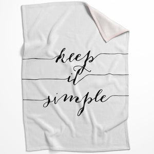 Live Simply A Blanket Blanket 75 x 100cm Clock Canvas