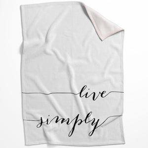Live Simply B Blanket Blanket 75 x 100cm Clock Canvas