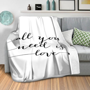 Live Simply C Blanket Blanket Clock Canvas
