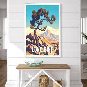 Lone Pine Canvas Art Clock Canvas