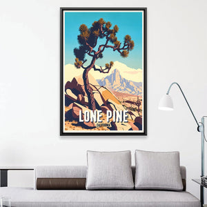 Lone Pine Canvas Art Clock Canvas
