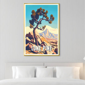 Lone Pine Canvas Art Clock Canvas