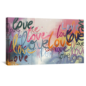 Love Multiplied Canvas Art Clock Canvas