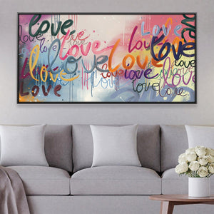 Love Multiplied Canvas Art Clock Canvas
