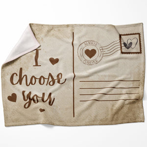 Love Postcard Blanket Blanket 75 x 100cm Clock Canvas