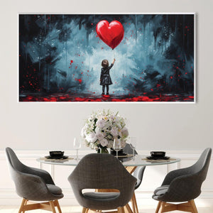 Love through the ruin Canvas Art Clock Canvas