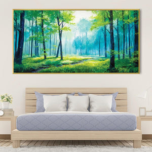 Luminous Forest Canvas Art Clock Canvas