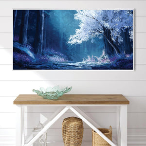 Luminous Grove Canvas Art Clock Canvas