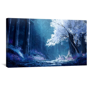 Luminous Grove Canvas Art Clock Canvas