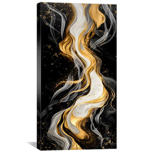 Luminous Noir Fusion Canvas Art Clock Canvas