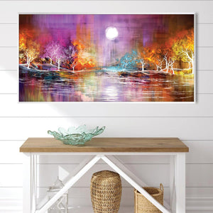 Luminous Shores Canvas Art Clock Canvas