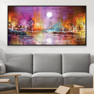 Luminous Shores Canvas Art Clock Canvas