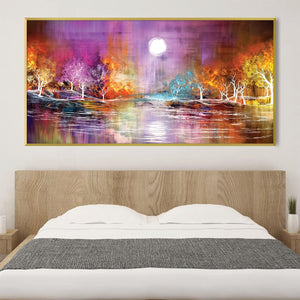 Luminous Shores Canvas Art Clock Canvas