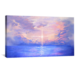 Lustre Beyond the Sea Canvas Art Clock Canvas