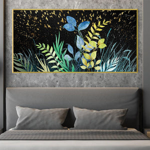 Lustrous Garden Canvas Art Clock Canvas