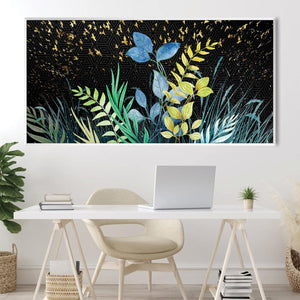 Lustrous Garden Canvas Art Clock Canvas