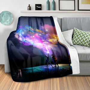 Magic Love Blanket Blanket Clock Canvas