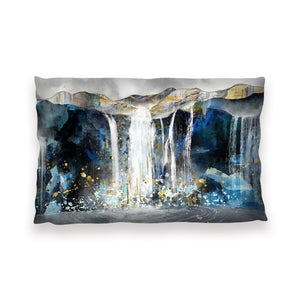 Majestic Falls Cushion Cushion 13 x 19in Clock Canvas