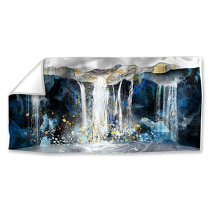 Majestic Falls Easy Build Frame Posters, Prints, & Visual Artwork Fabric Print Only / 40 x 20in Clock Canvas