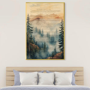Majestic Mountains Canvas Art Clock Canvas