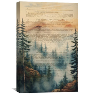 Majestic Mountains Canvas Art Clock Canvas