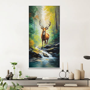 Majestic Stag Canvas Art Clock Canvas