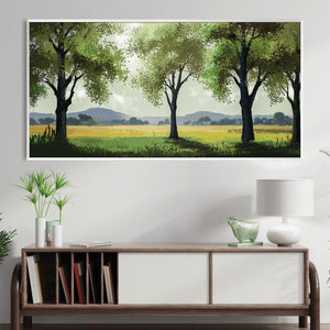 Meadow Breath Canvas Art Clock Canvas