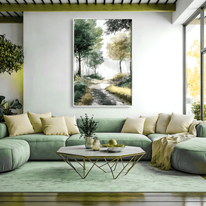 Meadow Entrance Canvas Art Clock Canvas