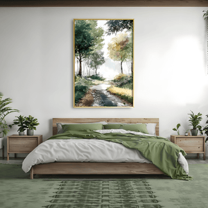 Meadow Entrance Canvas Art Clock Canvas