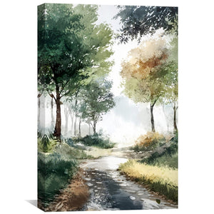 Meadow Entrance Canvas Art Clock Canvas