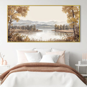 Meadow Mirror Canvas Art Clock Canvas