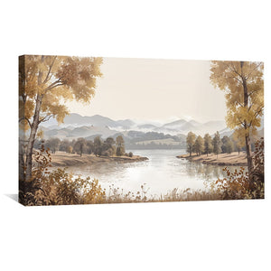 Meadow Mirror Canvas Art Clock Canvas