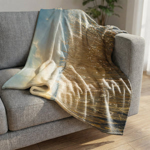 Meadow Murmurs Blanket Blanket Clock Canvas